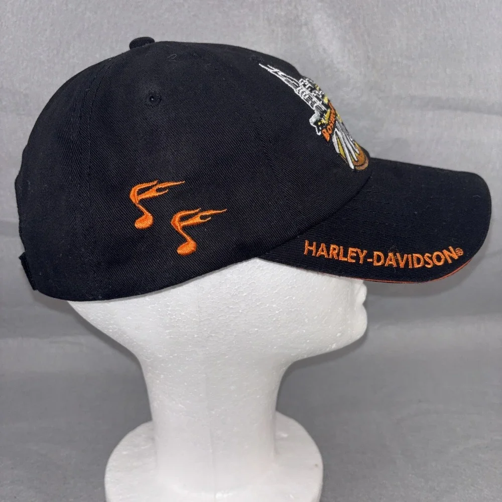 Harley-Davidson Boswell's Music City Cap Nashville Skyline Guitar Flaming Notes